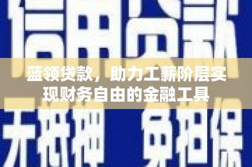 岳阳蓝领贷款，助力工薪阶层实现财务自由的金融工具