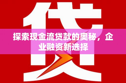 岳阳探索现金流贷款的奥秘，企业融资新选择