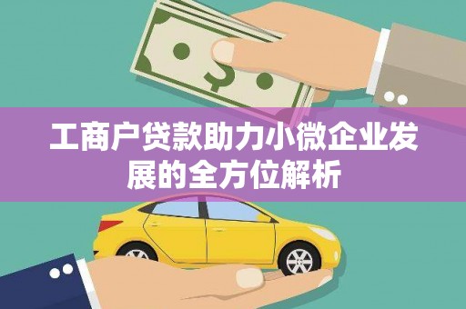 岳阳工商户贷款助力小微企业发展的全方位解析