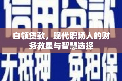 岳阳白领贷款，现代职场人的财务救星与智慧选择