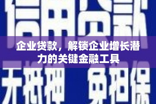 岳阳企业贷款，解锁企业增长潜力的关键金融工具