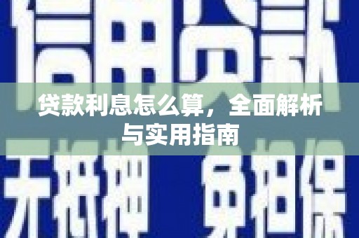 岳阳贷款利息怎么算，全面解析与实用指南