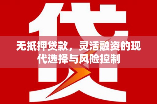 岳阳无抵押贷款，灵活融资的现代选择与风险控制