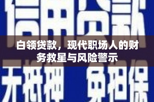 岳阳白领贷款，现代职场人的财务救星与风险警示