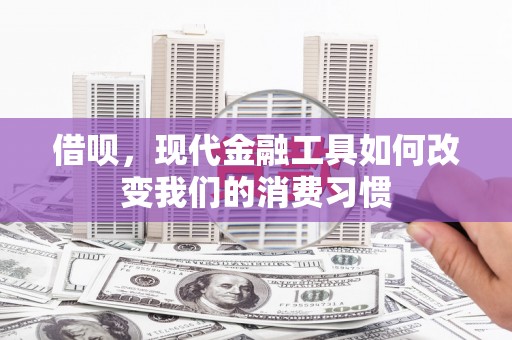 岳阳借呗，现代金融工具如何改变我们的消费习惯