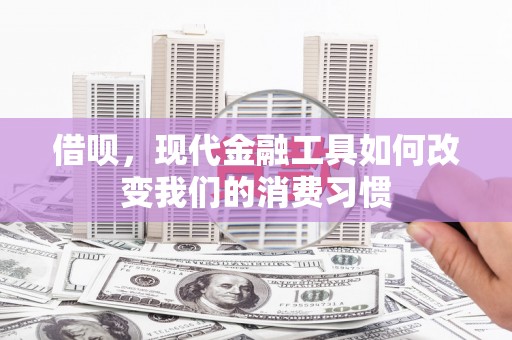 岳阳借呗，现代金融工具如何改变我们的消费习惯