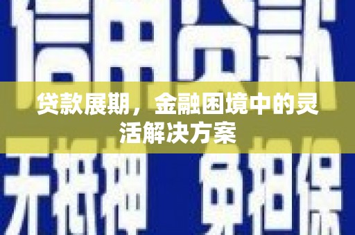 岳阳贷款展期，金融困境中的灵活解决方案