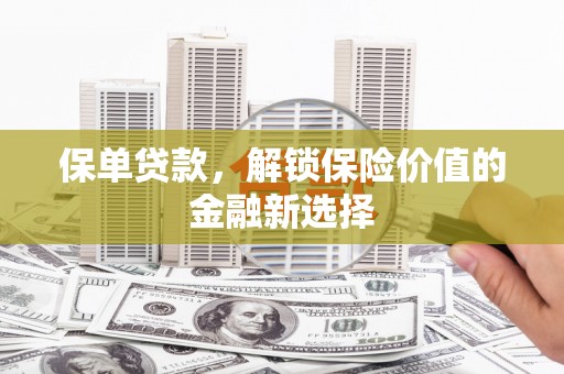 岳阳保单贷款，解锁保险价值的金融新选择