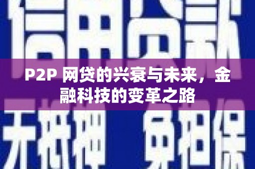 岳阳P2P 网贷的兴衰与未来，金融科技的变革之路