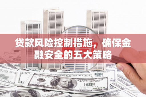 岳阳贷款风险控制措施，确保金融安全的五大策略