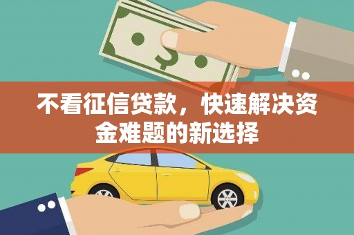 岳阳不看征信贷款，快速解决资金难题的新选择