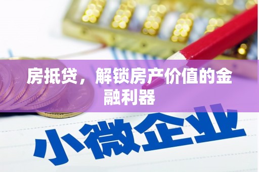 岳阳房抵贷，解锁房产价值的金融利器