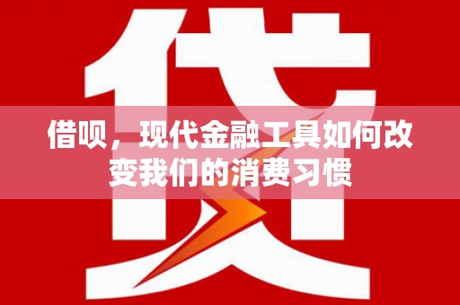 岳阳借呗，现代金融工具如何改变我们的消费习惯
