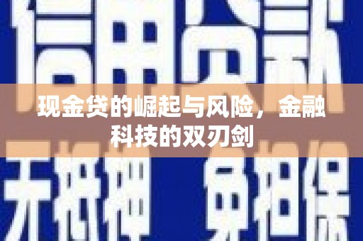 岳阳现金贷的崛起与风险，金融科技的双刃剑