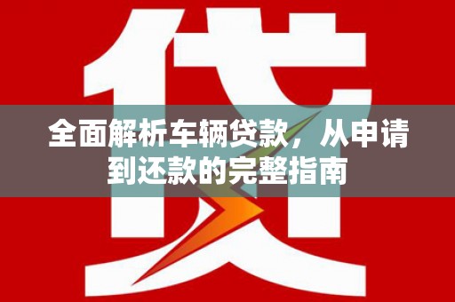 岳阳全面解析车辆贷款，从申请到还款的完整指南