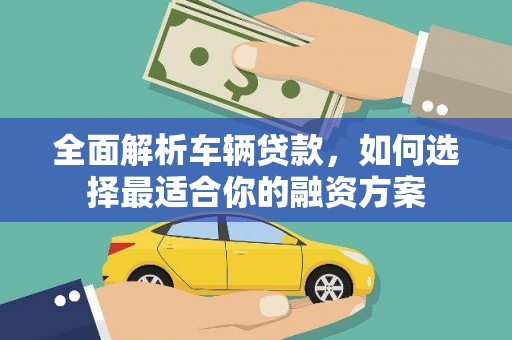 岳阳全面解析车辆贷款，如何选择最适合你的融资方案